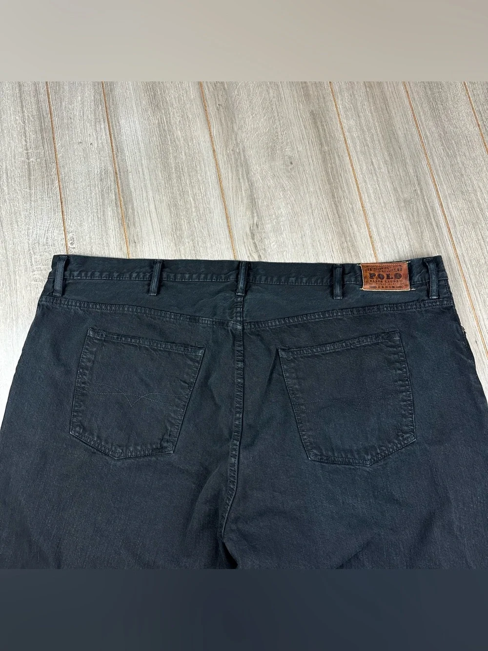 Polo Ralph Lauren Classic 867 Jeans 50x30 BIG (tag 52Bx32) Cotton Black